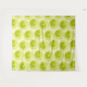 ライムスライス（淡い黄色） タペストリー (正面(横))