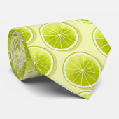 ライムスライス（淡い黄色） ネクタイ (ロール)