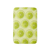 ライムスライス（淡い黄色） バスマット (正面縦)