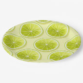 ライムスライス（淡い黄色） ペーパープレート (アングル)