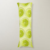 ライムスライス(淡い黄色) ボディピロー (正面縦)