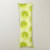 ライムスライス(淡い黄色) ボディピロー (裏面 (縦))