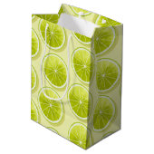 ライムスライス（淡い黄色） ミディアムペーパーバッグ (裏面アングル)