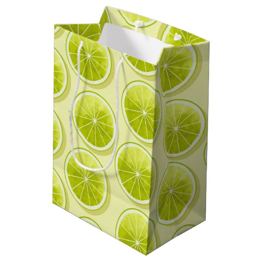 ライムスライス(淡い黄色) ミディアムペーパーバッグ (裏面アングル)