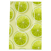 ライムスライス（淡い黄色） ミディアムペーパーバッグ (裏面)