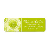ライムスライス（淡い黄色） ラベル (正面)
