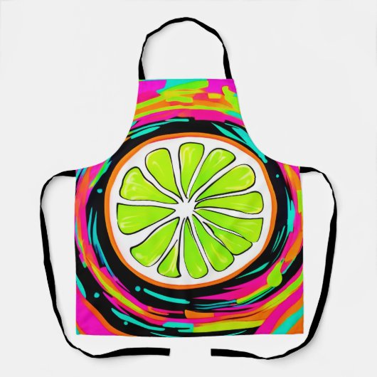 ライムスライポップ・アートのスアート エプロン (正面)