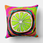 ライムスライポップ・アートのスアート クッション (裏面)