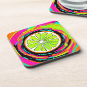 ライムスライポップ・アートのスアート コースター (左側)
