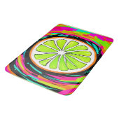 ライムスライポップ・アートのスアート バスマット (アングル)