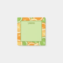 ライムセンターレモンオレンジシトラスポストイットノート