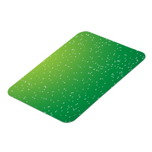 ライムソーダ小さな泡の背景アート マグネット (左側)