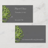 ライムダマスクラブツリー結婚ズ座席表 プレイスカード (正面/裏面)