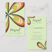 ライムデイジーイベントプランナーGroovy 70sヒッパイフラワー 名刺 (正面/裏面)