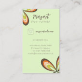 ライムデイジーイベントプランナーGroovy 70sヒッパイフラワー 名刺 (裏面)