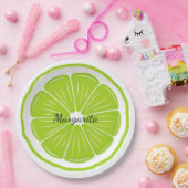 ライムデザイン紙プレート ペーパープレート (パーティー)