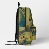 ライムトラック プリントバックパック (左)