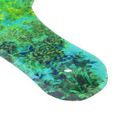 ライムトリップ（幻覚体験）のようなグリーンとブルーガーデンランドスケープ カッティングボード (角)