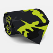 ライムハイライト迷彩柄 ネクタイ (ロール)