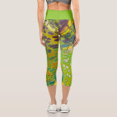 ライムバースト(紫色のセルオーガニック付き) カプリレギンス (裏面)