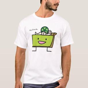 ライムパイ酸っぱいレモン鋭いデザートの切れグラハム Tシャツ