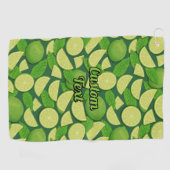 ライムパターン ゴルフタオル (横)