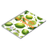 ライムパターン ノートブック (左側)