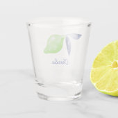 ライムパーソナライズされた柑橘類 ショットグラス (裏面)