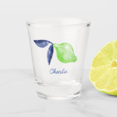 ライムパーソナライズされた柑橘類 ショットグラス (正面)