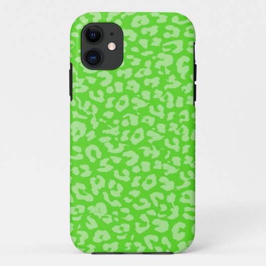 ライムヒョウのプリントスキン Case-Mate iPhoneケース (裏面)