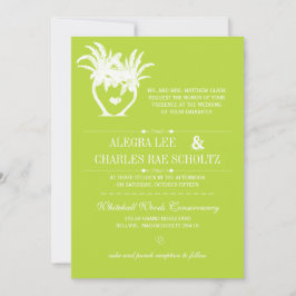 ライムビーチパームツリーデスティネーションシャルボード 招待状