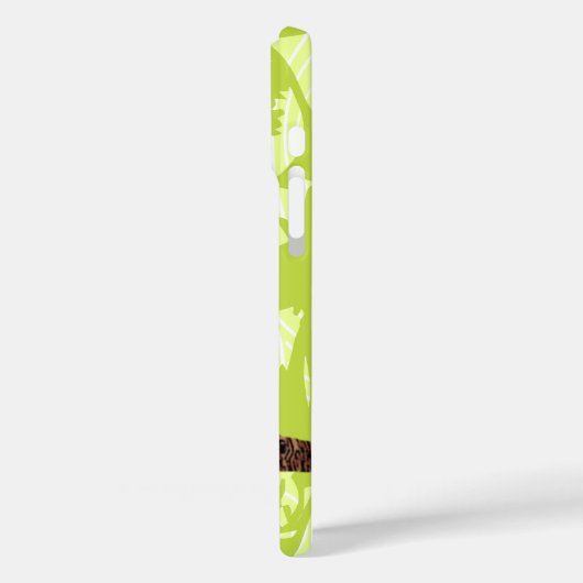 ライムフクロウ木目のパターンあなたの色を選択 Case-Mate iPhoneケース (裏面 / 左)