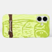 ライムフクロウ木目のパターンあなたの色を選択 Case-Mate iPhoneケース (裏面 (横))