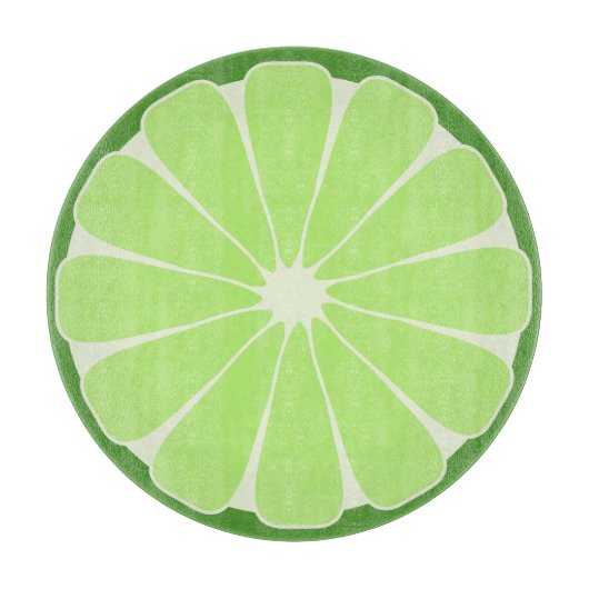 ライムフルーツスライスのキッチンカット板ギフト カッティングボード (正面)