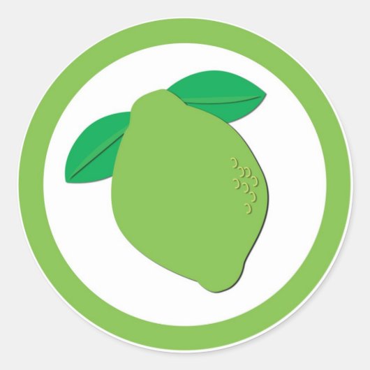 ライムフレーバーサークルシール ラウンドシール (正面)