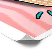 ライムフロストピンクカップケーキポスター ポスター (角)