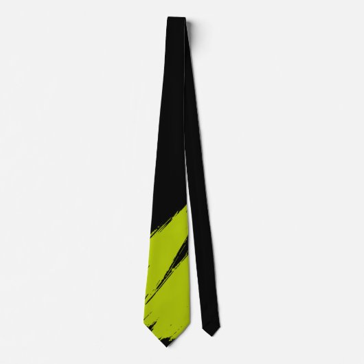 ライムブモダンラシの背景 ネクタイ (正面)