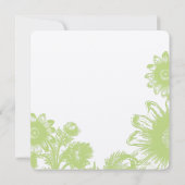 ライムブライトアクアヴィンテージフラワー結婚式招待状 招待状 (裏面)