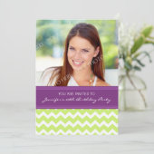 ライムプラムフォト20thバースデーパーティ招待状 招待状 (スタンド正面)