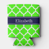 ライムホワイトモロッコ#5ネイビーブルー名モノグラム 缶クーラー (裏面)