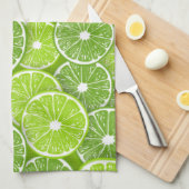 ライムポップ・アートの キッチンタオル (四つ折り)