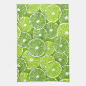 ライムポップ・アートの キッチンタオル (縦)