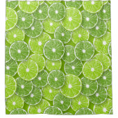 ライムポップ・アートの シャワーカーテン (正面)