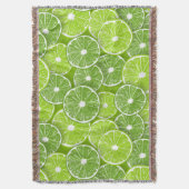 ライムポップ・アートの スローブランケット (正面縦)