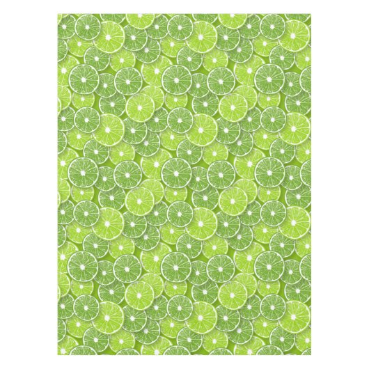 ライムポップ・アートの テーブルクロス (正面)