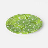 ライムポップ・アートの ペーパープレート (アングル)