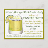 ライムマルガリタカクテルバチェロレッテシンコデマヨ インビテーションポストカード (正面)