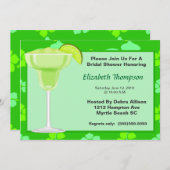ライムマルガリータブライダルシャワーパーティの招待状 招待状 (正面/裏面)