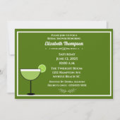 ライムマルガリータブライダルシャワーパーティの招待状 招待状 (正面)