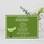 ライムマルガリータブライダルシャワーパーティの招待状 招待状 (スタンド正面)